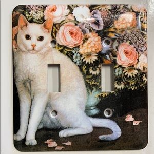 Metal Cat Lightswitch Cover
